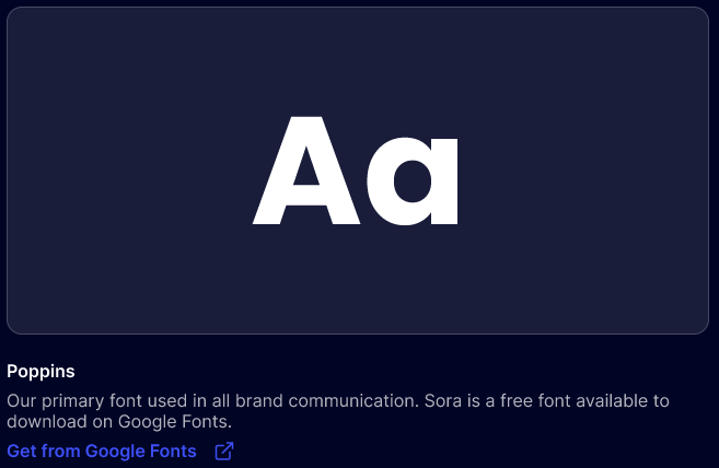 Poppins type specimen